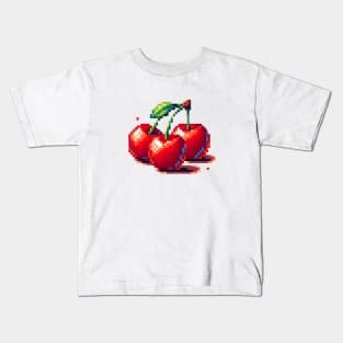 Cherry Fruit Harvest Field Product Sweet Vintage Since Kids T-Shirt